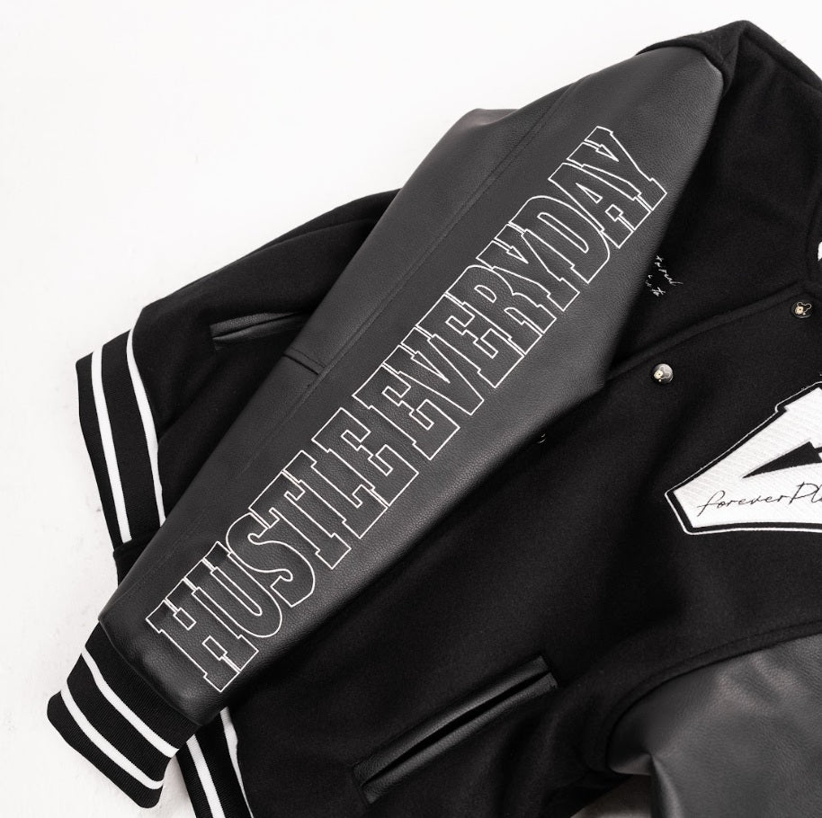 VGZ “HUSTLE EVERYDAY” Varsity Jacket